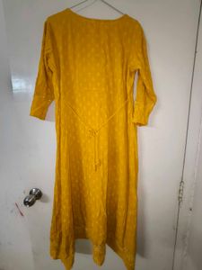 Yellow Embroidered Kurta