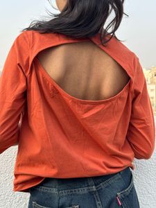 Orange 3/4 Sleeve Tee