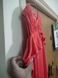 Neon Red Color Top XXL size