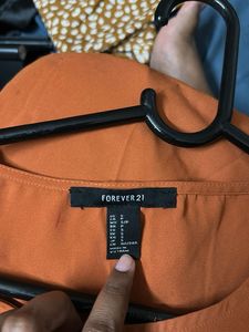 Forever 21 Burnt Orange Crop Top