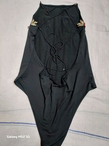 Backless Black Bodysuit