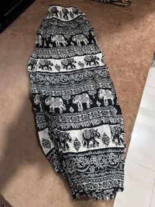 Elephant Print Short Harem Pants