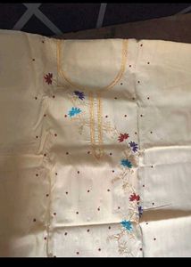 unstitched suits Material with chiffon dupatta