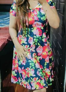 Floral Print Skater Dress