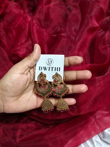 Dwithi Jhumka Earrings