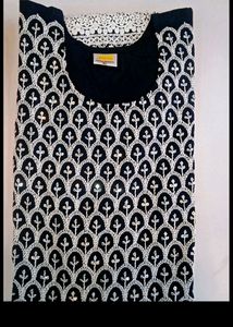 Black Embroidered Kurti