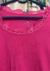 Hot Pink Fitted Top