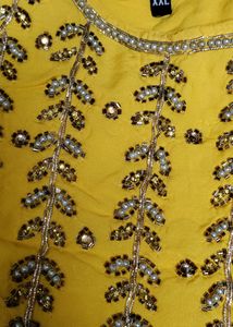 Beautiful Rayon Cotton Salwar Set For Haldi Ceremony