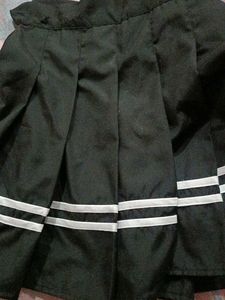 Pleated Black Skirt