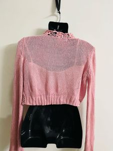 Cute  Knit Crop Jacket