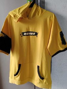 Yellow Graphic hoodie