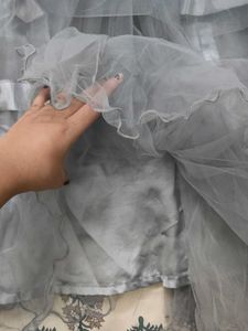 Elegant Grey Ethnic Gown