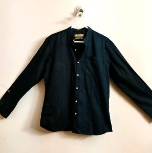 men&#39;s premium party wear black shirt