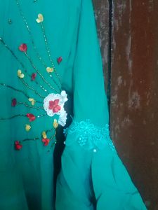 Double Shaded Umbrella gown With Bell Sleeves