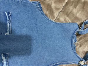 Cute Blue Denim Jumper Dress