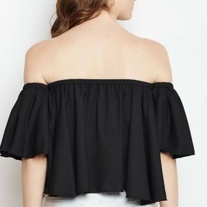 Black Off-Shoulder Top