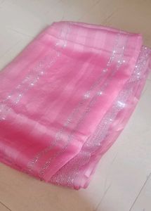 Pink Embellished Dupatta