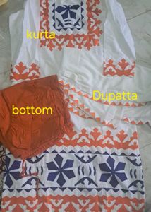 Elegant White Kurta Set