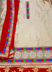 Elegant Suit Material With Heavy Dupatta