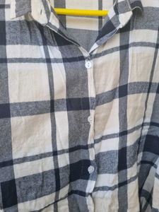 Plaid Button-Up Shirt