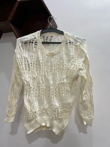 White Knit Sweater