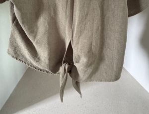 Cute Olive Button-Down Top