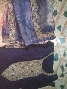 Elegant Navy Blue Kurta Set