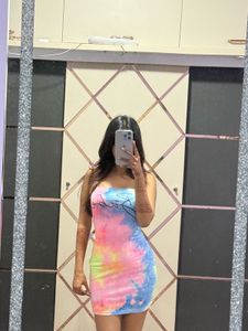 Tie-Dye Bodycon Dress