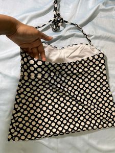 Black And White Dot Top