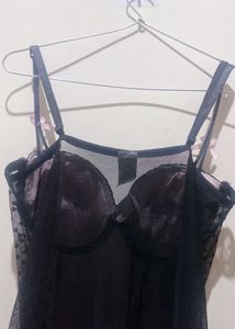 Cute Black Babydoll Lingerie