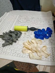 Metallic Balloons with Hand Pump