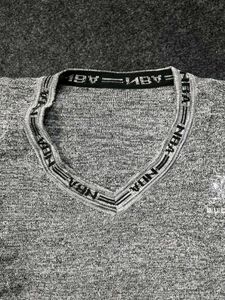 Stylish Grey V-Neck Pullover