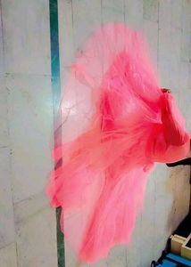 Pink Tulle Maxi Dress
