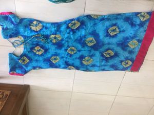 Blue churidar set