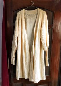 URBANIC Cream Knit Cardigan