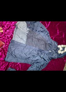 Women Blue Jacket And Purse Free