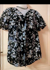Korean Floral Top