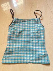Cute Plaid Camisole Top