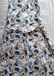 Patterned Sleeveless Dress