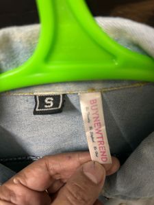 Pearl Embellished Denim Jacket