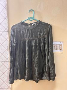 Elegant Olive Green Top