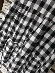 Black And White Checked Dress