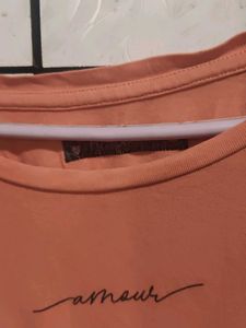Peach Graphic T-Shirt