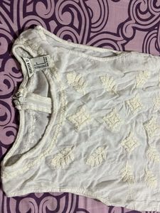 White Embroidered Dress