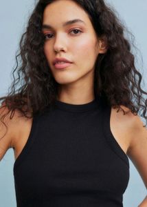 H&amp;M Black Ribbed Top