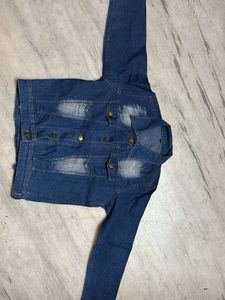 Classic Blue Denim Jacket for Women – Buttoned, St