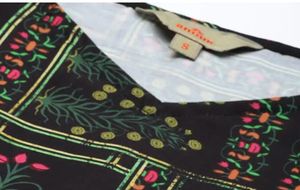 Anouk Black Ethnic Motif Kurta Set