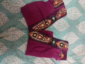 Purple 💜 Half Net Saree