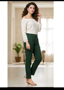 H&amp; M Green Slim Fit Trousers