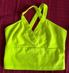 neon green strappy top